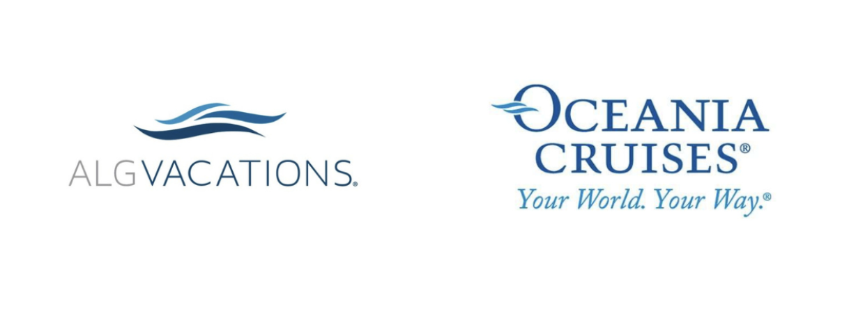 Combined logos of ALG Vacations and Oceania Cruises